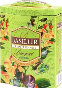 Basilur Herbata zielona cejlońska z miętą liściasta 100g 2