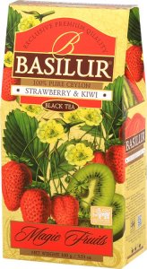 Basilur Herbata czarna owocowa TRUSKAWKA KIWI Basilur 100g 1