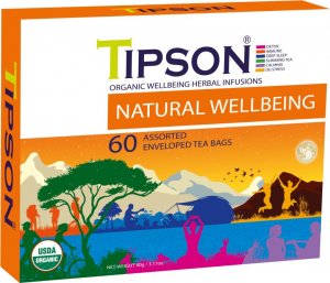 Tipson Tipson NATURAL WELLBEING zestaw herbat Bio - 60szt 1