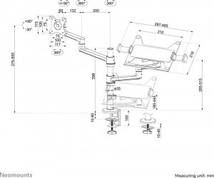 Neomounts Uchwyt na monitor 17" - 27" (DS20-425BL2) 21