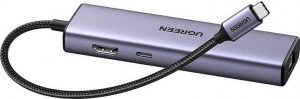 HUB USB Ugreen CM512 1x RJ-45 1x USB-C PD 1x HDMI  + 3x USB-A 3.0 (15598) 4