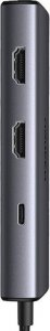 HUB USB Ugreen CM498 1x USB-C 1x USB-C PD 2x HDMI  + 2x USB-A 3.0 (15852) 3