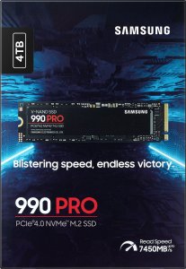 Dysk SSD Samsung 990 PRO 4TB M.2 2280 PCI-E x4 Gen4 NVMe (MZ-V9P4T0BW) 5