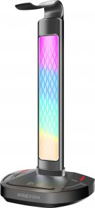 PREYON Stojak na słuchawki Heron Beak RGB, ładowarka, hub USB (PHB41B) 5