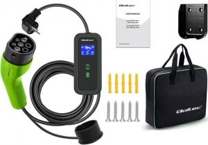 Ładowarka Qoltec Mobilna do samochodów EV 2w1 Typ 2, 3,5kW, 230V 6