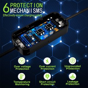 Ładowarka Qoltec Mobilna do samochodów EV 2w1 Typ 2, 7kW, 230V, CEE 5 PIN 11