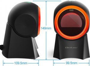 Czytnik kodów kreskowych Qoltec Stacjonarny czytnik kodów kreskowych 1D | 2D 5