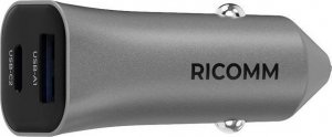Ładowarka Ricomm Ładowarka samochodowa 38W Ricomm RA381 1xUSB-A, 1xUSB-C 4