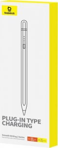 Rysik Baseus Aktywny rysik Baseus Smooth Writing Series z ładowaniem bezprzewodowym, USB-C (Biały) 3