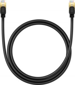 Baseus Kabel sieciowy kat. 8 Baseus Ethernet RJ45, 40Gbps, 1m (czarny) 3