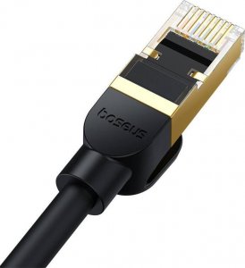 Baseus Kabel sieciowy kat. 8 Baseus Ethernet RJ45, 40Gbps, 1m (czarny) 5