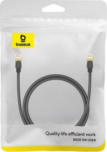 Baseus Kabel sieciowy kat. 8 Baseus Ethernet RJ45, 40Gbps, 1m (czarny) 7