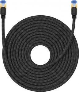 Baseus Kabel sieciowy w oplocie kat. 7 Baseus Ethernet RJ45, 10Gbps, 20m (czarny) 2