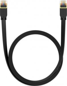 Baseus Płaski kabel sieciowy Baseus Ethernet RJ45, Gigabit, Cat.7, 2 m (czarny) 2