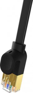 Baseus Płaski kabel sieciowy Baseus Ethernet RJ45, Gigabit, Cat.7, 2 m (czarny) 5
