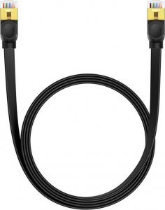 Baseus Płaski kabel sieciowy Baseus Ethernet RJ45, Gigabit, Cat.7, 2 m (czarny) 7
