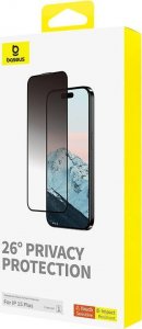 Baseus Szkło hartowane prywatyzujące Baseus Diamond iPhone 15 Plus 4