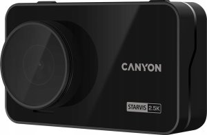 Wideorejestrator Canyon Canyon DVR25GPS, 3.0'' IPS (640x360), touch screen, WQHD 2.5K 2560x1440@60fps, NTK96670, 5 MP CMOS Sony Starvis IMX335 image sensor, 5 MP camera, 140° Viewing Angle, Wi-Fi, GPS, Video camera database, USB Type-C, Supercapacitor 2