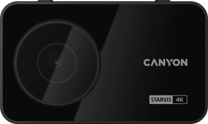 Wideorejestrator Canyon Canyon DVR40GPS, 3.0'' IPS(640x360), touchscreen, UHD 4K 3840x2160@30fps, WQHD 2.5K 2560x1440@60fps, NTK96670, 8 MP CMOS Sony Starvis IMX415 image sensor, 8 MP cam, 140° Viewing Angle, Wi-Fi, GPS, Video camera database, USB-C, 1