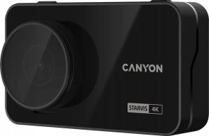 Wideorejestrator Canyon Canyon DVR40GPS, 3.0'' IPS(640x360), touchscreen, UHD 4K 3840x2160@30fps, WQHD 2.5K 2560x1440@60fps, NTK96670, 8 MP CMOS Sony Starvis IMX415 image sensor, 8 MP cam, 140° Viewing Angle, Wi-Fi, GPS, Video camera database, USB-C, 2