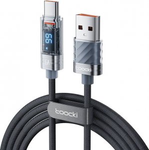 Kabel USB Toocki USB-A - USB-C 1 m Czarny (TXCTZX0G) 1