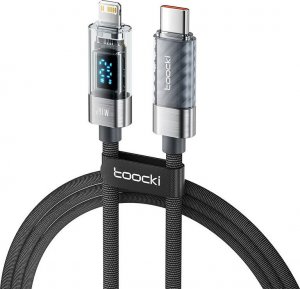 Kabel USB Toocki USB-C - Lightning 1 m Czarny (TXCTL -ZX0G) 1