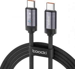 Kabel USB Toocki USB-C - USB-C 1 m Czarny (TXCTT1-FZA0G) 1