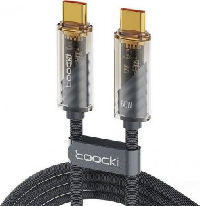 Kabel USB Toocki USB-C - USB-C 1 m Czarny (TXCTT 2-JD03) 1