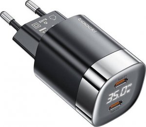 Ładowarka Toocki Ładowarka sieciowa Toocki 2x USB-C, GaN 35W (czarna) 1