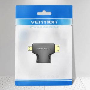Adapter AV Vention Adapter 2w1 HDMI - Micro/Mini HDMI Vention AGFB0 (czarny) 2