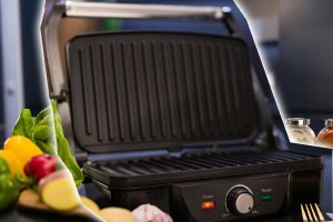 Grill elektryczny Lehmann GRILL ELEKTRYCZNY OPIEKACZ PANINI 2200W ROZKŁADANY 11