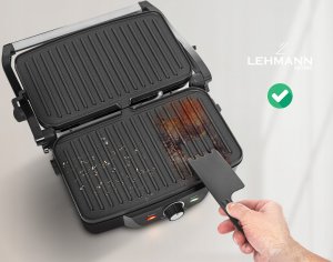 Grill elektryczny Lehmann GRILL ELEKTRYCZNY OPIEKACZ PANINI 2200W ROZKŁADANY 4