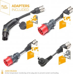 Ładowarka Juice Booster 2 Swiss EV Set 1,4 - 22 kW, 3.1 m cable (EL-JB2EVE1) 2