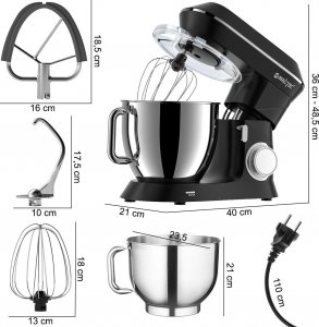 Robot planetarny Maltec MaltecChef2200W Czarny 2