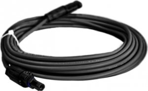 Doktorvolt Przedłużacz solarny kabel 6mm2 z wtykami MC4 czarny/czerwony 1 - 50m, Kolor: Czarny, Długość: 2m 1