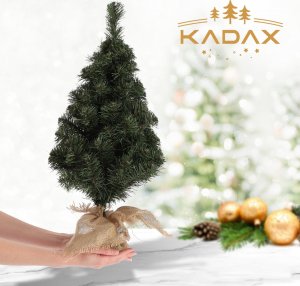 Kadax Choinka sztuczna Mała Juta 60 cm Zielona Ozdobna 9