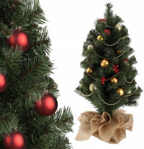 Kadax Choinka sztuczna Mała Juta 80 cm Zielona Ozdobna 2