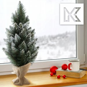 Kadax Choinka sztuczna Mała 50 cm Sosna Diamentowa Juta 16