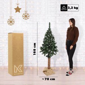 Kadax Choinka sztuczna Diamentowa 160 cm Sosna Na Pniu 12