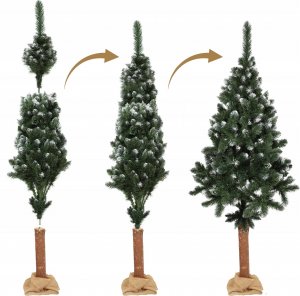Kadax Choinka sztuczna Diamentowa 160 cm Sosna Na Pniu 14