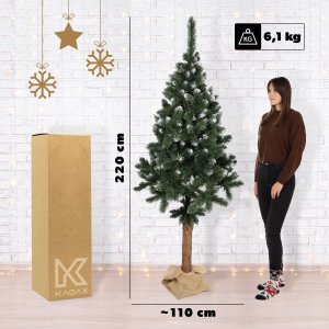 Kadax Choinka sztuczna Diamentowa 220 cm Sosna Na Pniu 13