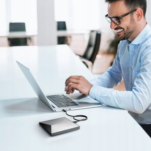 Odtwarzacz DVD Zenwire Zewnętrzny Napęd Przenośny ODTWARZACZ PŁYT DVD CD RW 2w1 USB 3.0 oraz USB-C 3.1 do laptopa i komputera NAGRYWARKA ALUMINIOWY 3