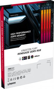 Pamięć Kingston Fury Renegade RGB, DDR5, 32 GB, 8000MHz, CL38 (KF580C38RSAK2-32) 5