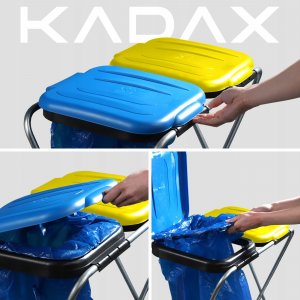 Kadax KADAX Stojak Na Worki Do Segregacji Śmieci 2x120L 5