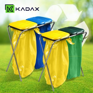 Kadax KADAX Stojak Na Worki Do Segregacji Śmieci 2x120L 9