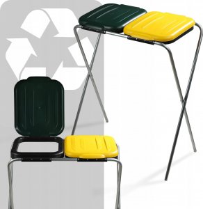 Kadax KADAX Stojak Na Worki Do Segregacji Śmieci 2x120L 6