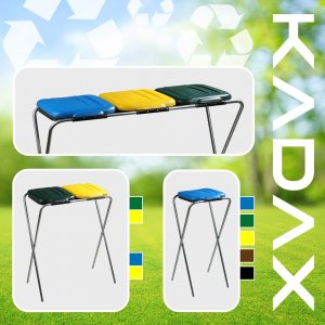 Kadax KADAX Stojak Na Worki Do Segregacji Śmieci 2x120L 10