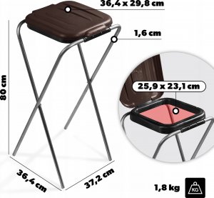 Kadax KADAX Stojak Na Worki Do Segregacji Śmieci 120L 3