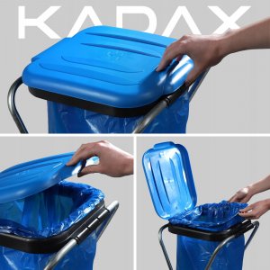 Kadax KADAX Stojak Na Worki Do Segregacji Śmieci 120L 4