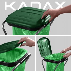 Kadax KADAX Stojak Na Worki Do Segregacji Śmieci 120L 4